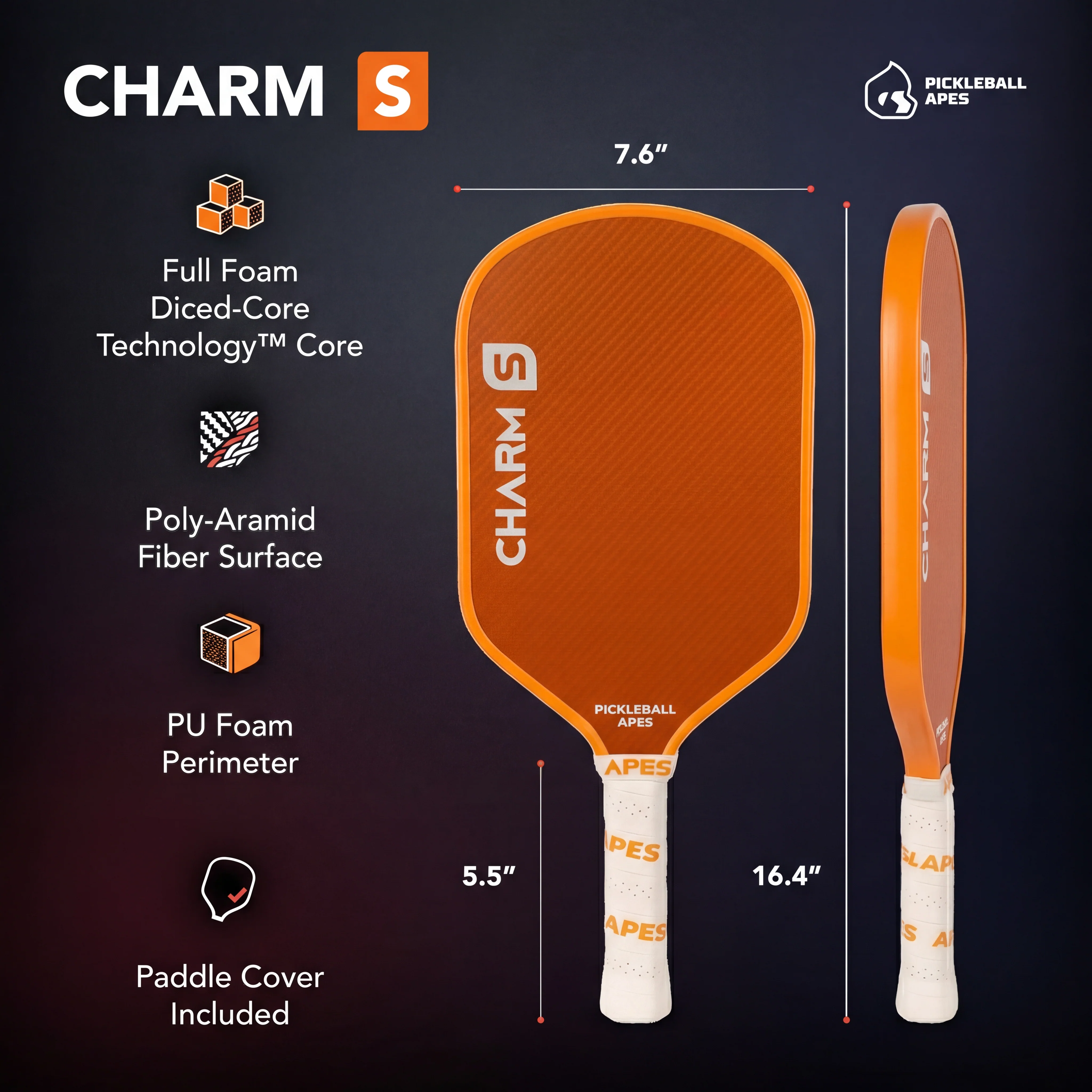 Raquete de pickleball Pickleball Apes Charm S, foto 2