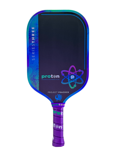 Raquete de pickleball Proton Series Three Project Peacock 15mm Elongated, foto 2