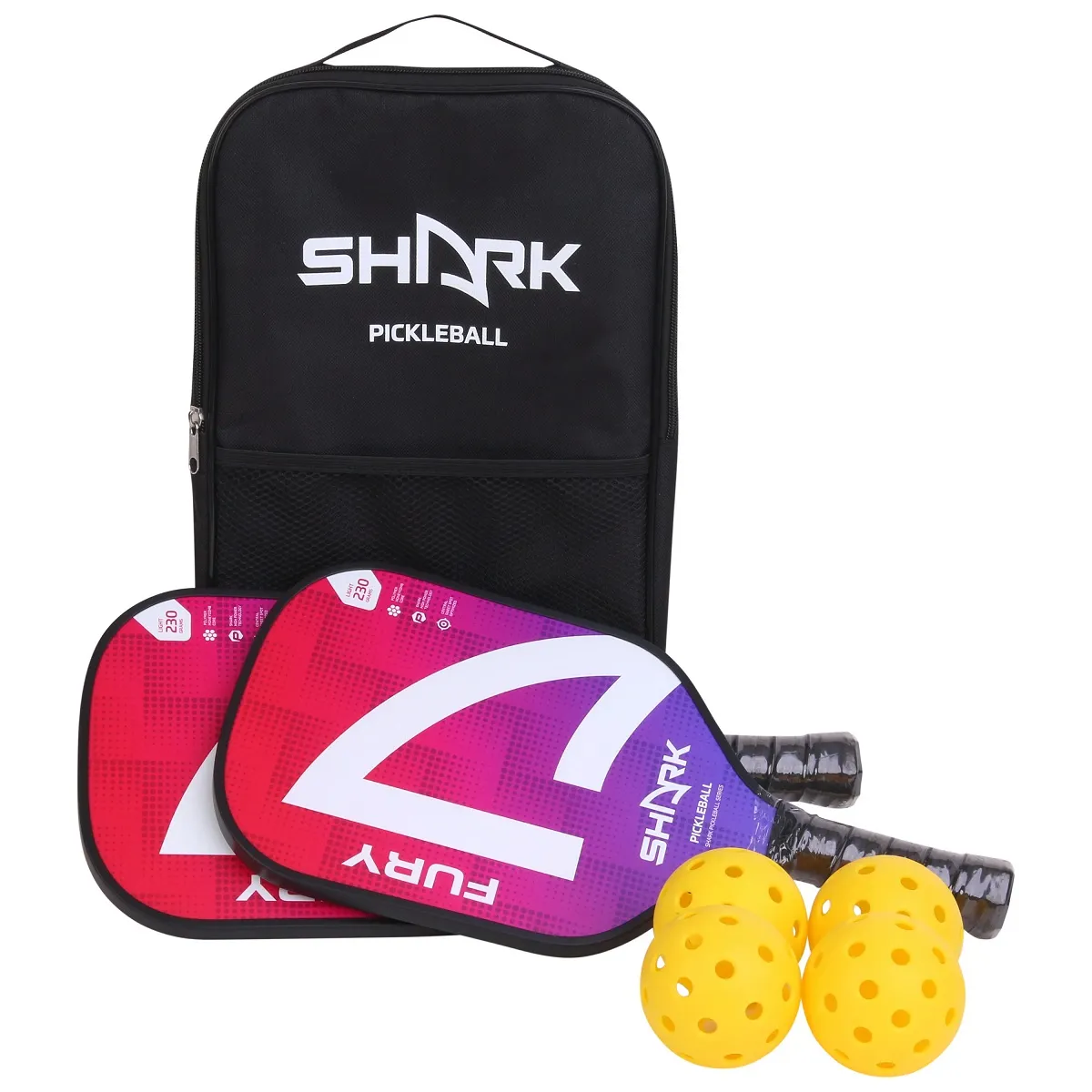 Shark Kit Pickleball 2 Raquetes de pickleball