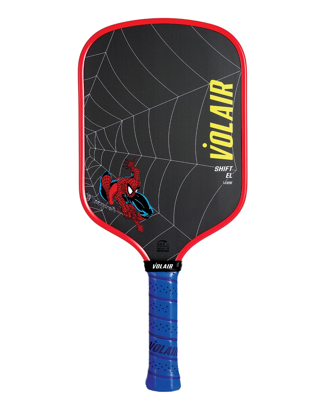 Raquete de pickleball Volair Shift Spider-Man 14mm