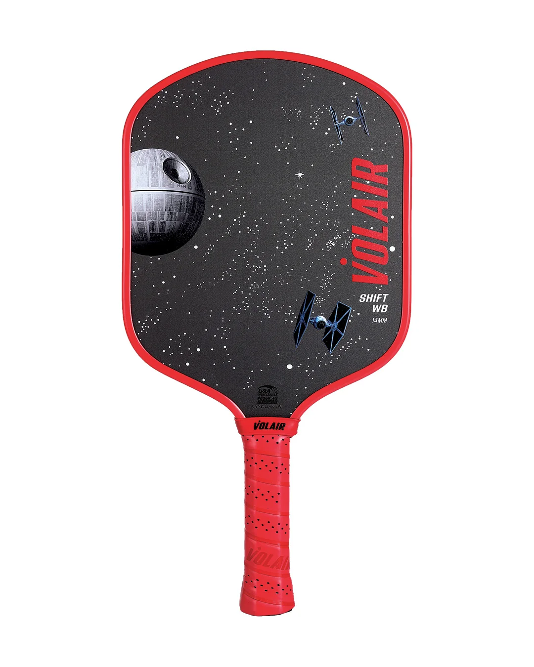 Raquete de pickleball Volair Shift WB 14mm Darth Vader