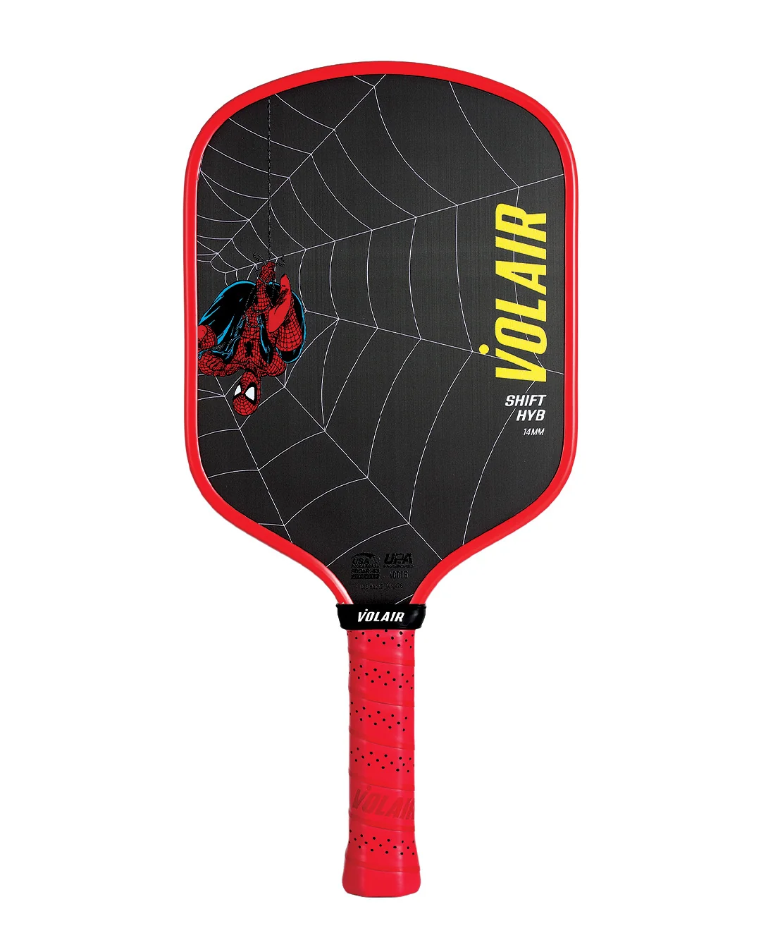 Raquete de pickleball Volair Shift HYB 14mm Spider-Man