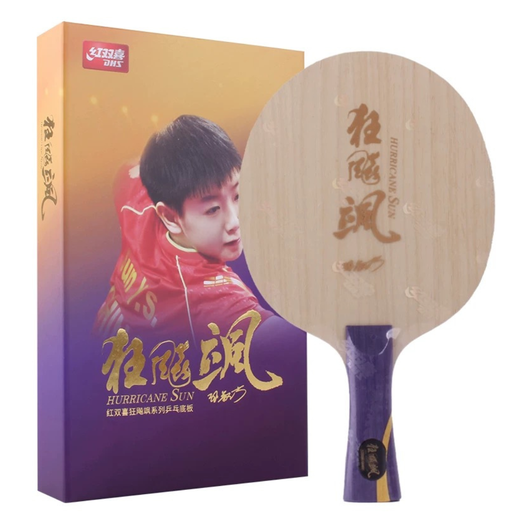 DHS Hurricane Sun table tennis paddle