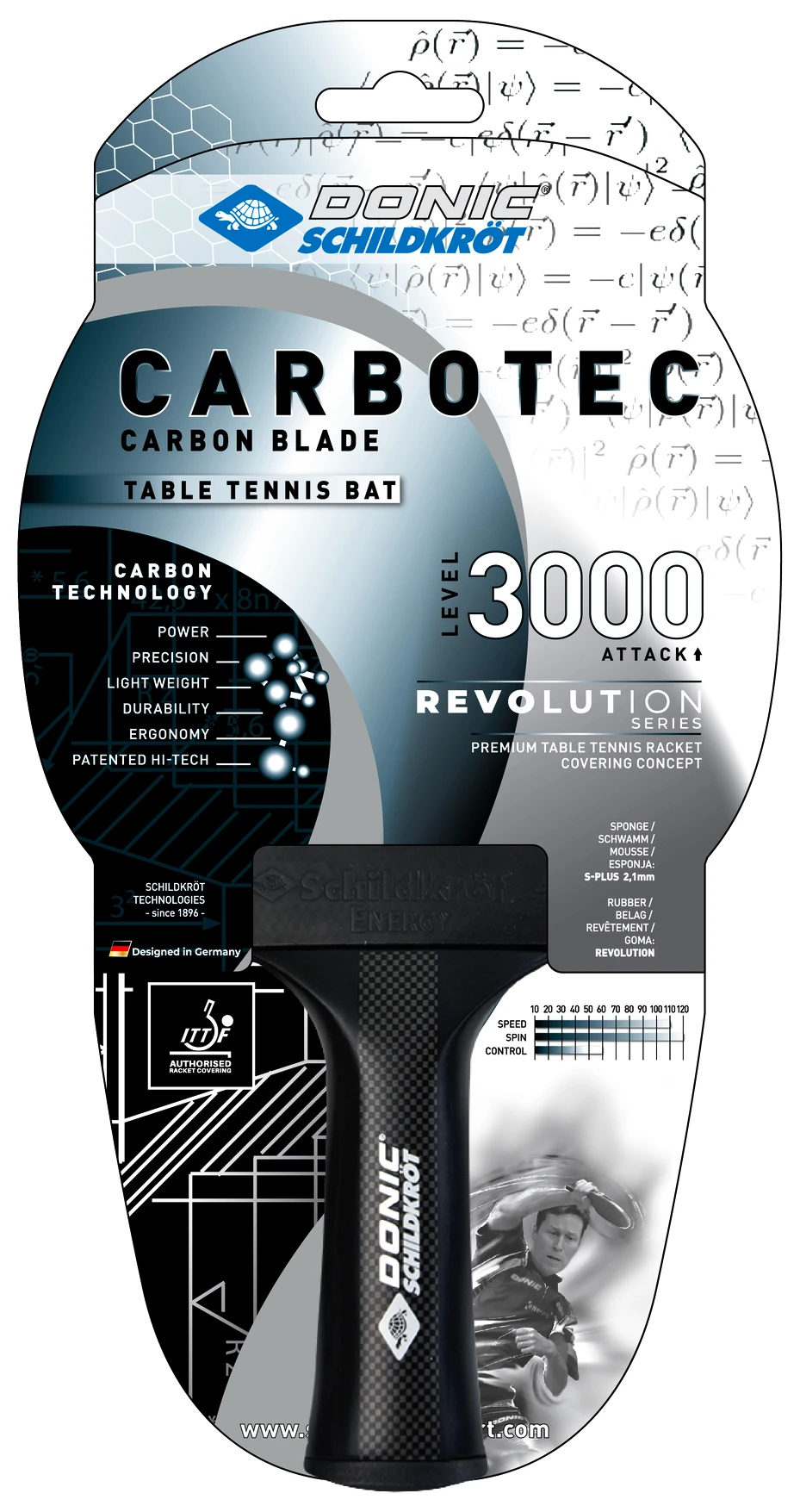 Raquete de tênis de mesa Donic Carbotec 3000, foto 2