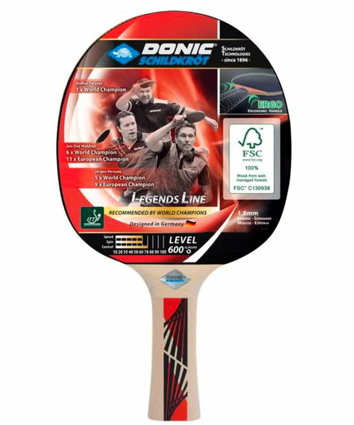 Raquete de tênis de mesa Donic Legends Line 600