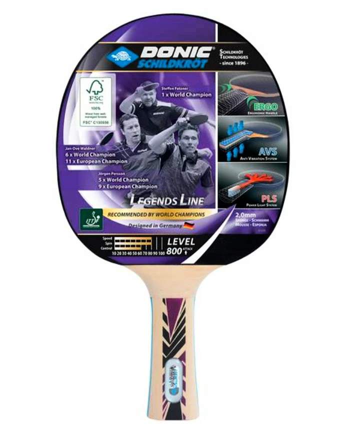 Raquete de tênis de mesa Donic Legends Line 800
