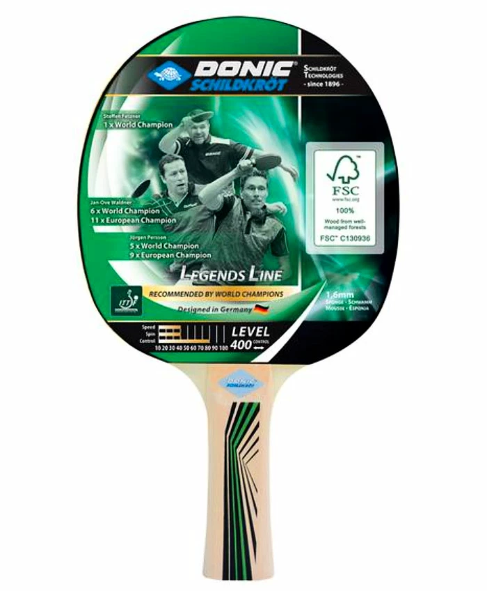 Raquete de tênis de mesa Donic Legends Line 400