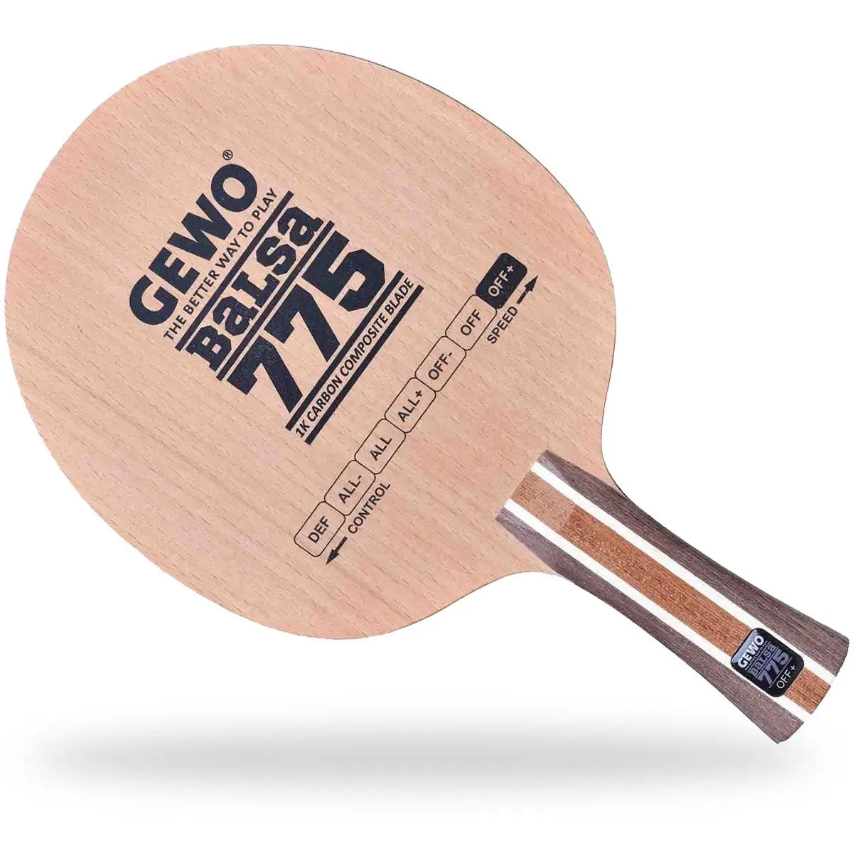 Gewo Balsa Carbon 775 table tennis paddle