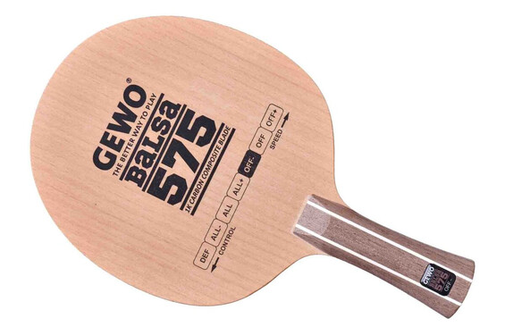 Gewo Balsa Carbon 575 table tennis paddle, photo 2