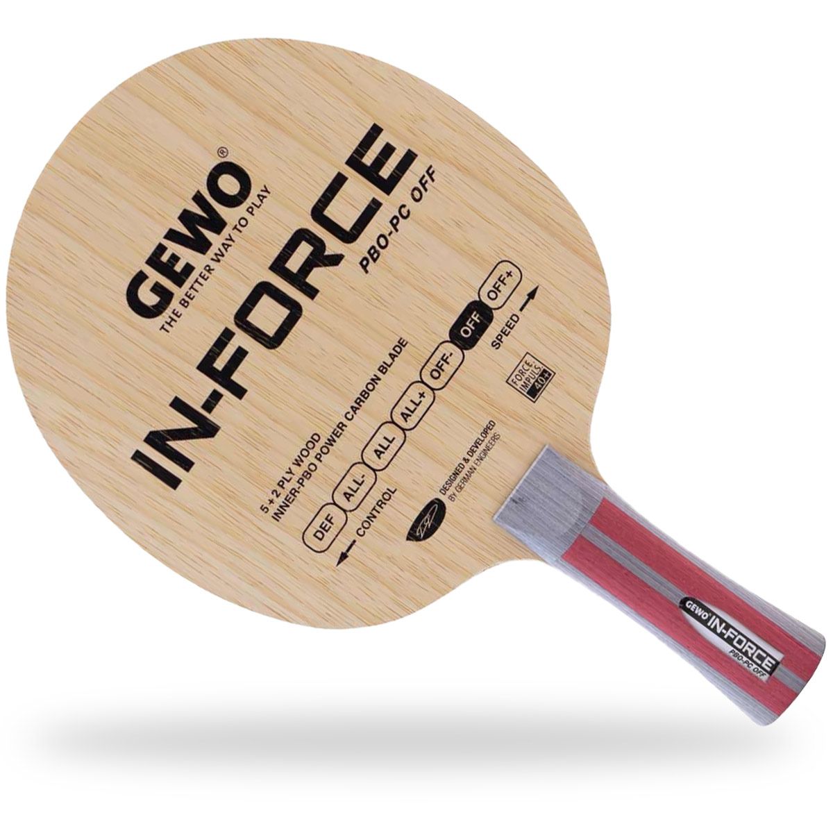 Gewo In-Force PBO-PC OFF table tennis paddle