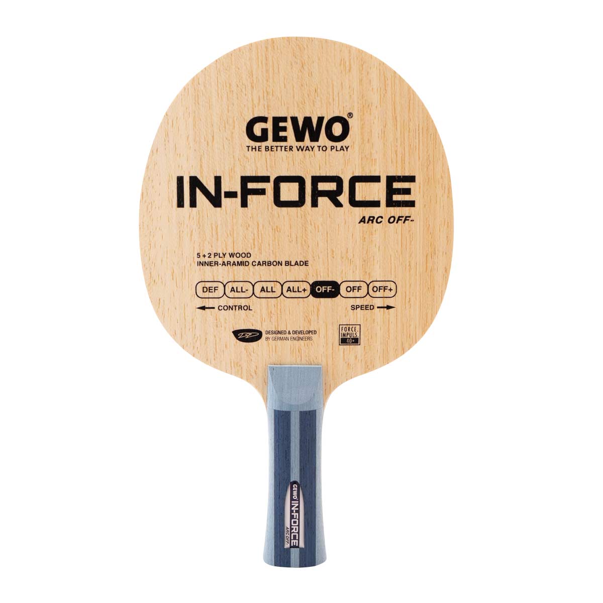 Raquete de tênis de mesa Gewo In-Force Arc OFF-, foto 2
