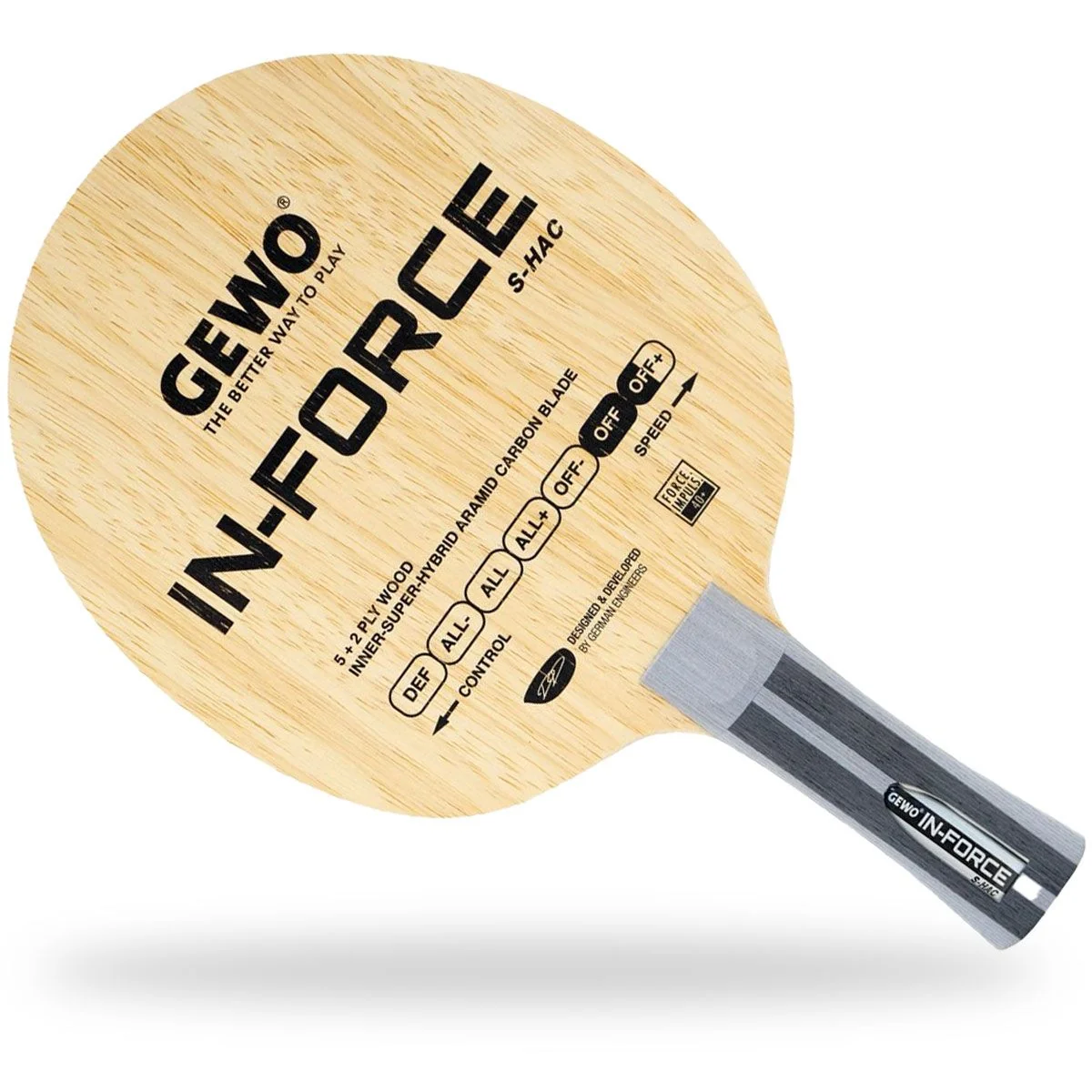 Gewo In-Force S-HAC OFF table tennis paddle