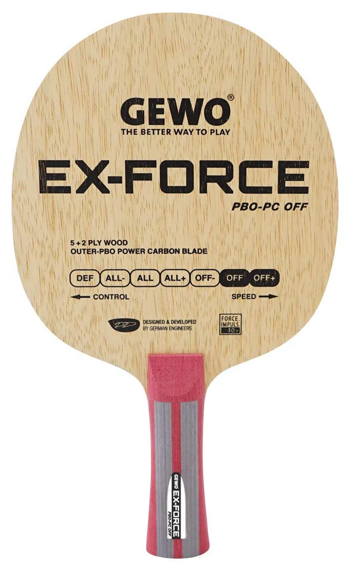 Raquete de tênis de mesa Gewo Ex-Force PBO-PC