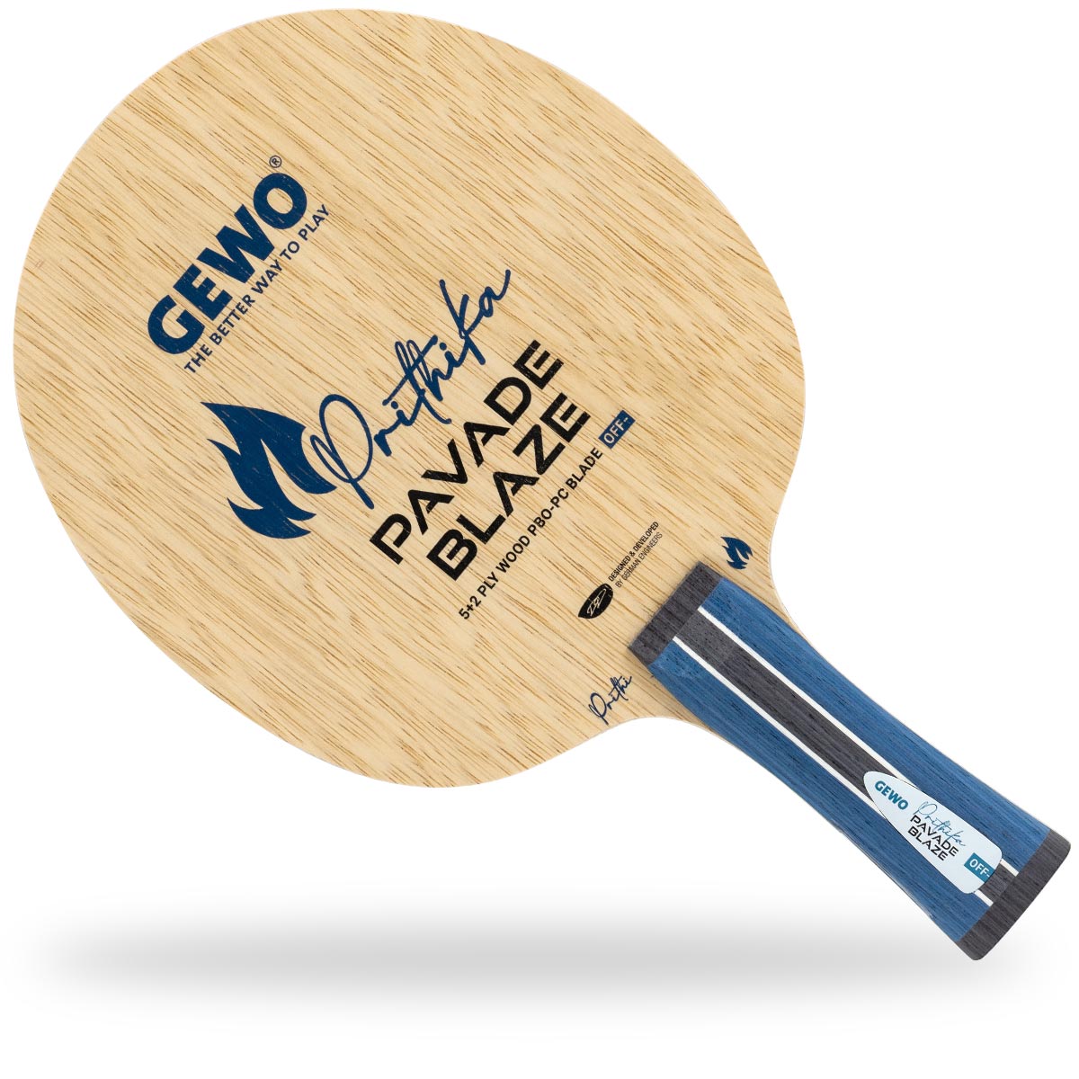 Gewo Prithika Pavade Blaze OFF- table tennis paddle