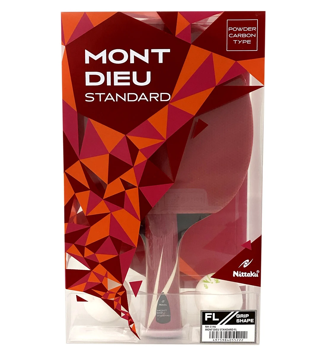 Raquete de tênis de mesa Nittaku Mont Dieu Standard