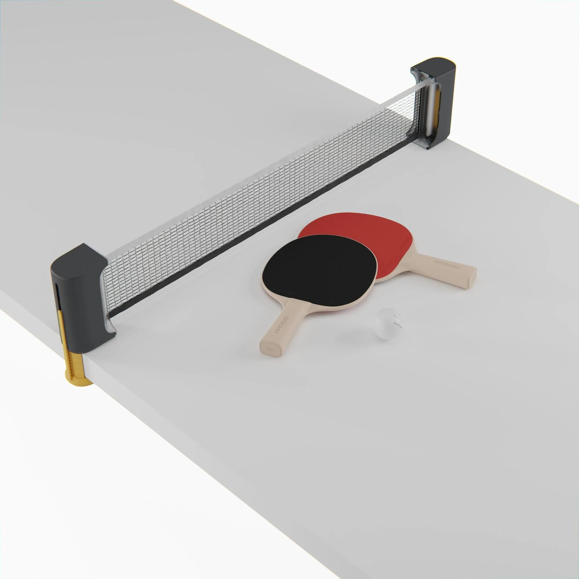 Raquete de tênis de mesa Pongori Set Rollnet (2 Raquetes PPR 100), foto 2