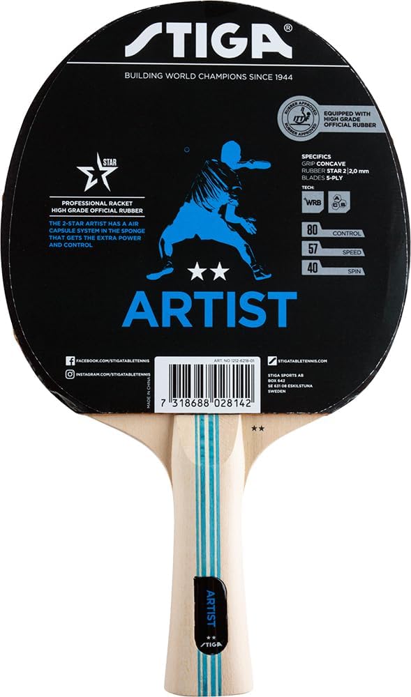 Raquete de tênis de mesa Stiga Artist 2-Star