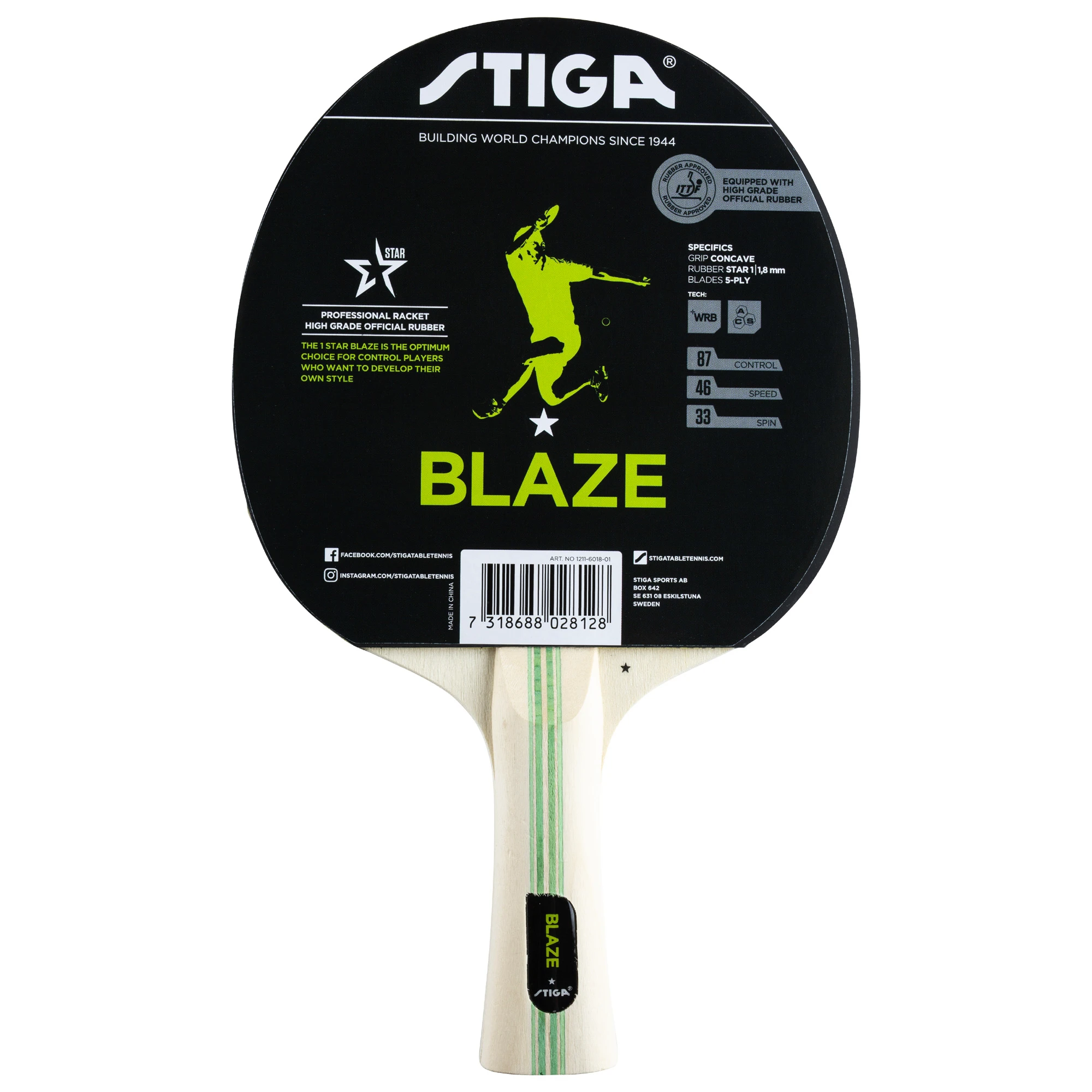 Raquete de tênis de mesa Stiga Blaze, foto 2
