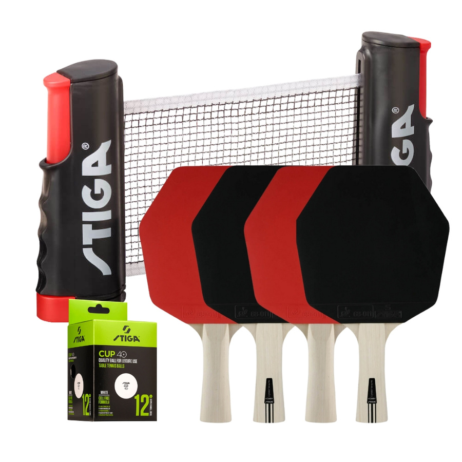 Raquete de tênis de mesa Stiga Set Hobby Anywhere