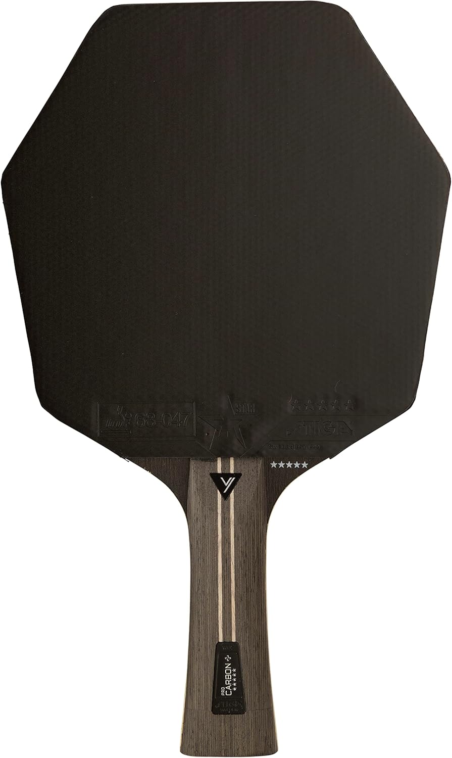 Raquete de tênis de mesa Stiga Pro Carbon+ Cybershape 5-Star, foto 2