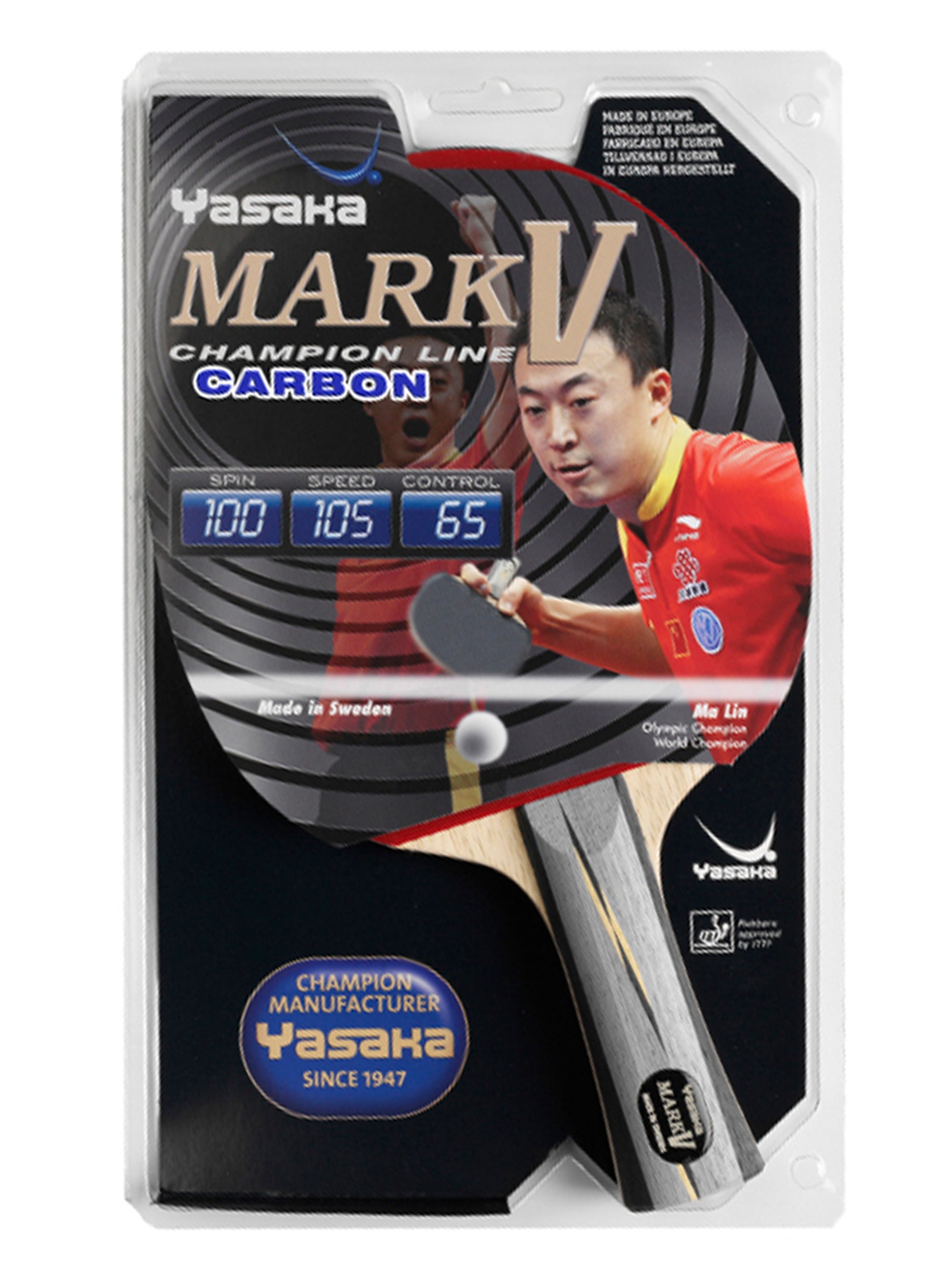 Yasaka Mark V Carbon table tennis paddle