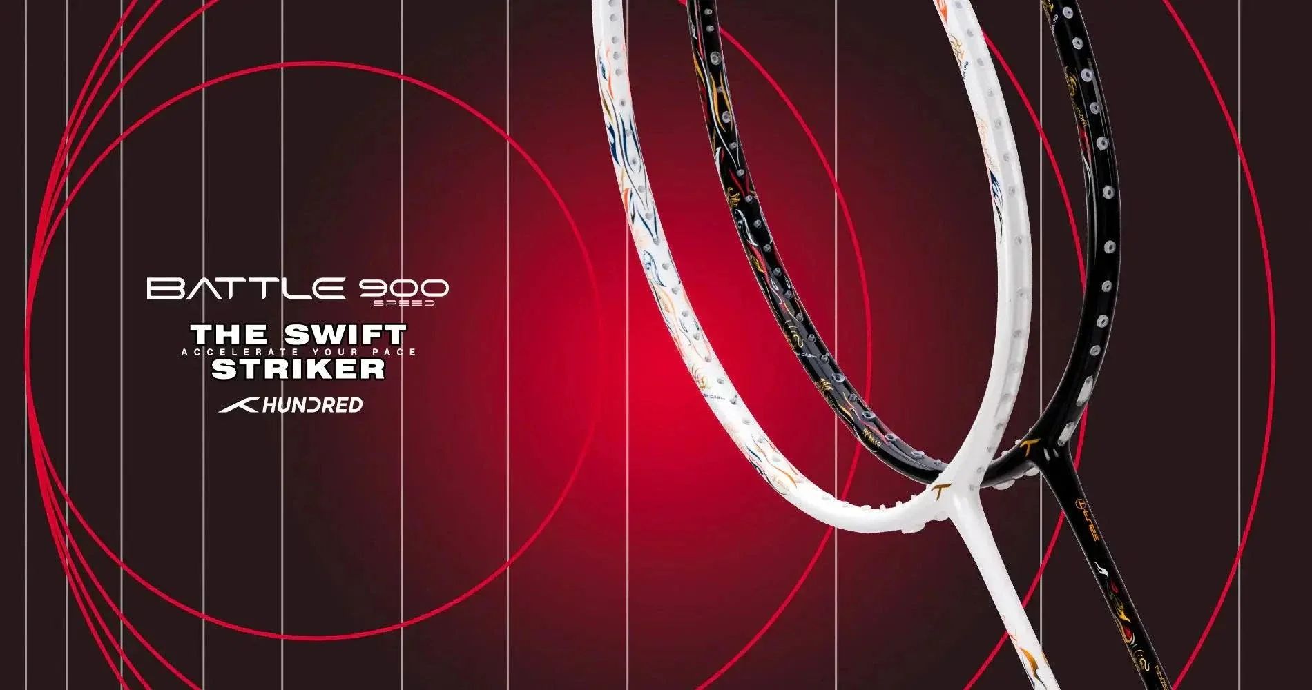 Raquete de badminton Hundred Battle 900 Pro, foto 2