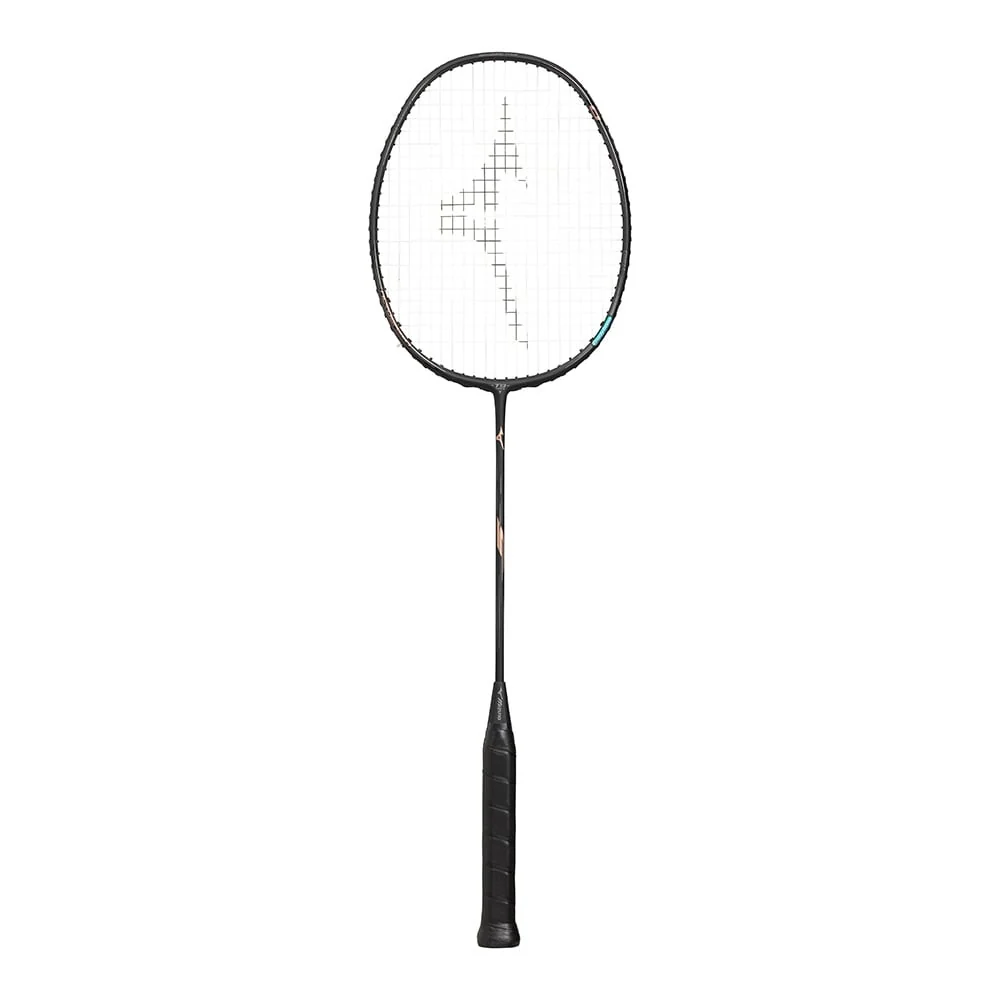 Raquete de badminton Mizuno Acrospeed 0 Black/ Silver/ Red Gerbera Foil, foto 2