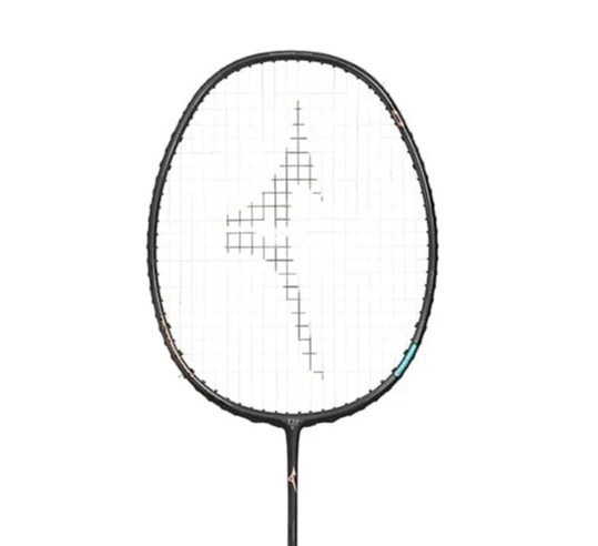 Raquete de badminton Mizuno Acrospeed 0 Black/ Silver/ Red Gerbera Foil