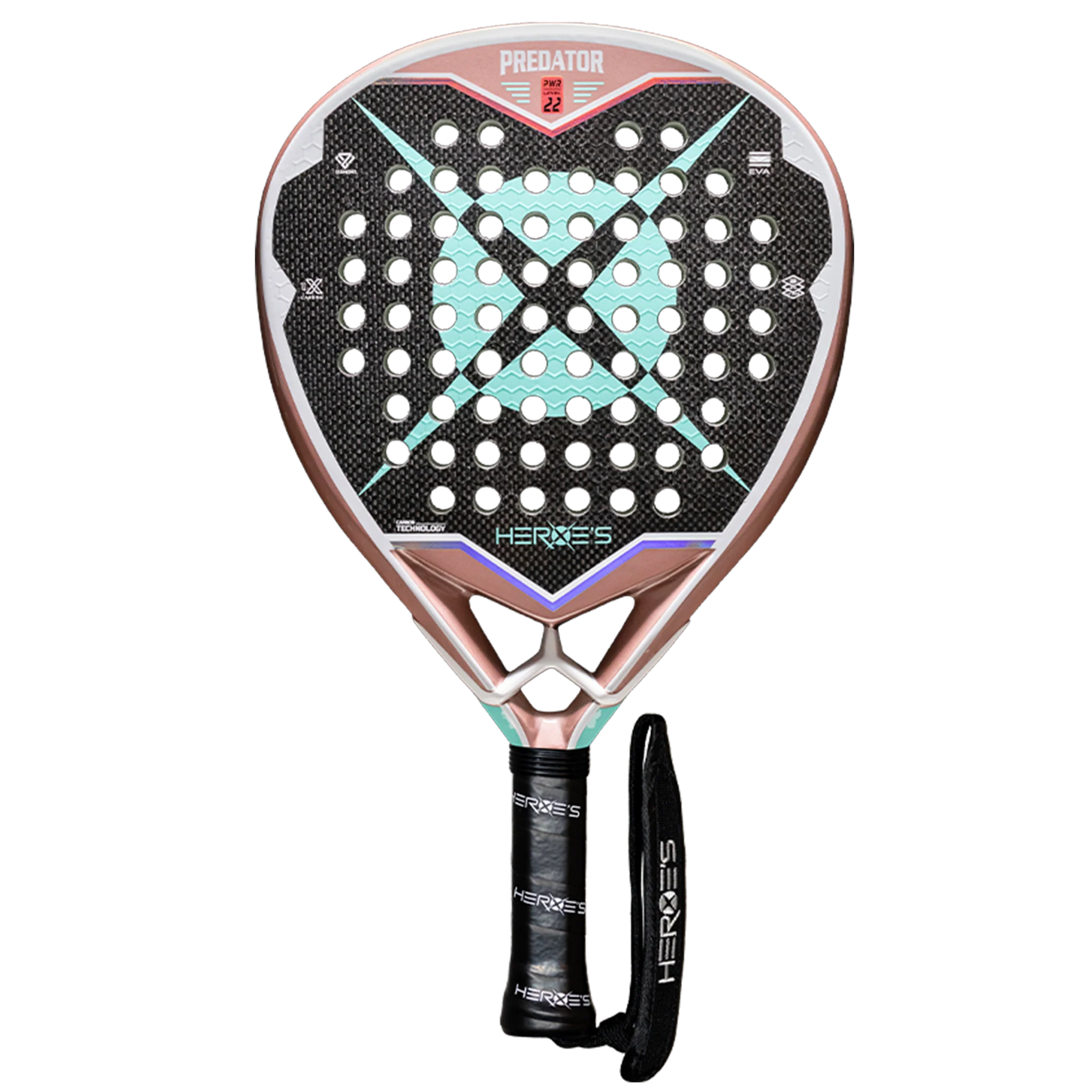 Raquete de padel Heroe's Predator Power 2023