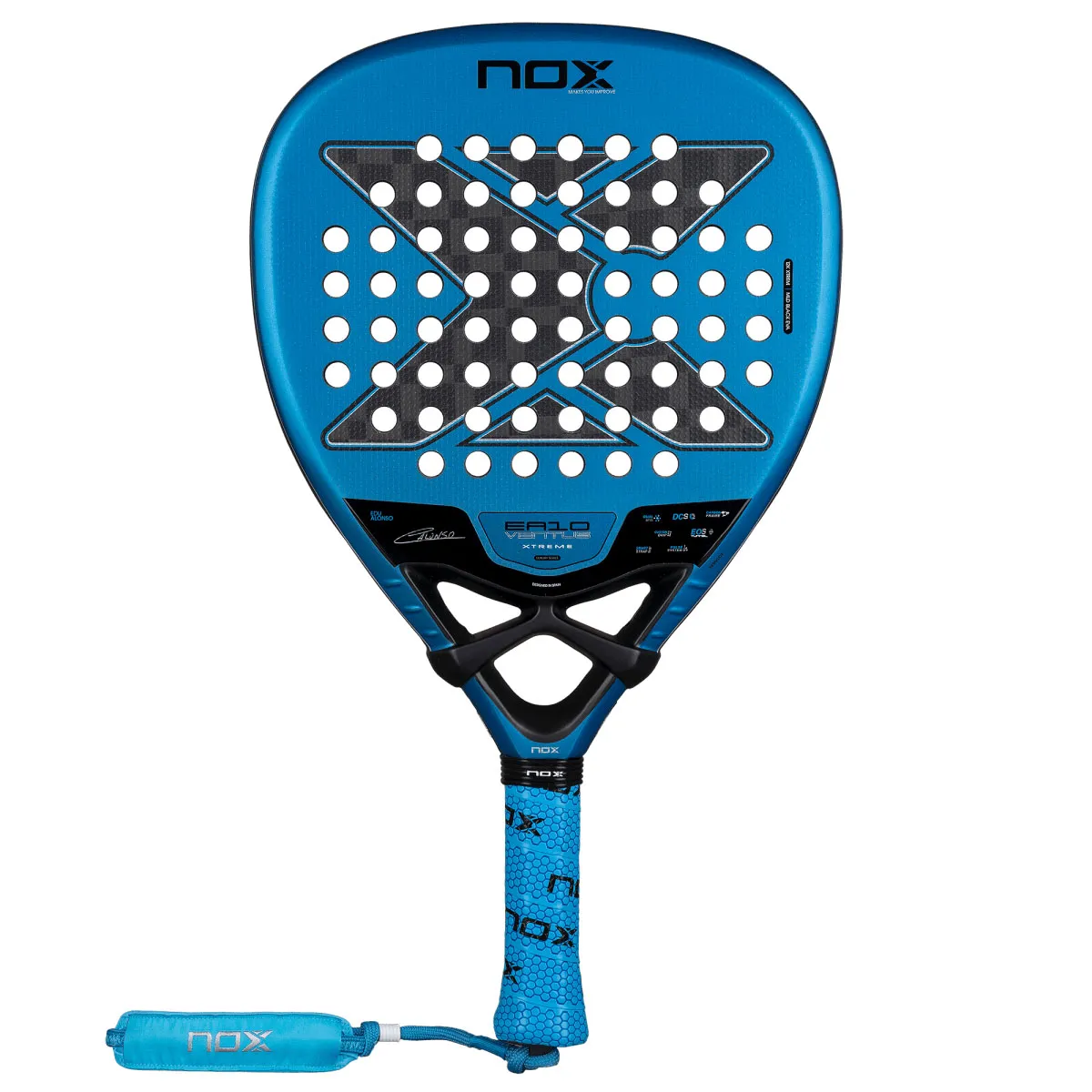 Raquete de padel NOX EA10 Ventus Attack 12K Xtreme Alonso