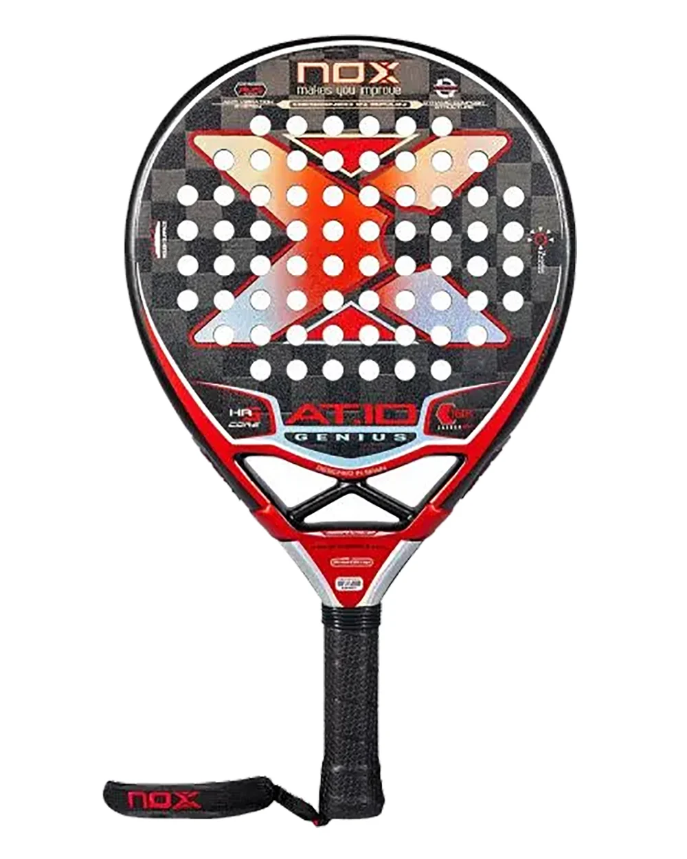 Raquete de padel NOX Luxury Genius Attack 18K