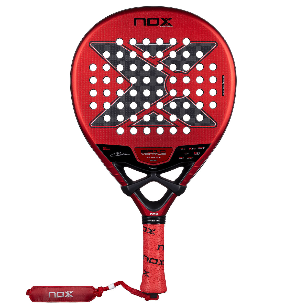 Raquete de padel NOX EA10 Ventus Hybrid 12K Xtreme Alonso