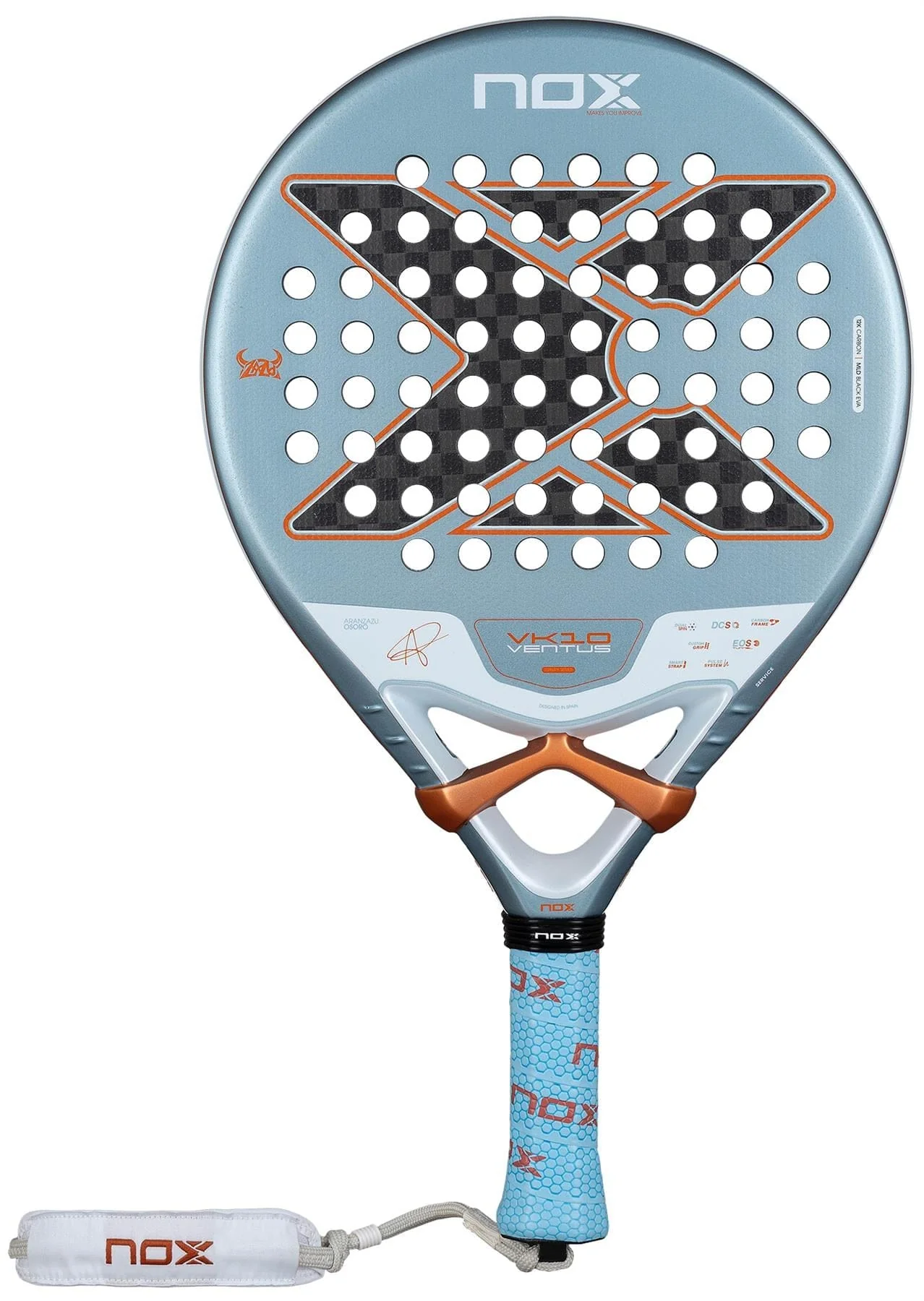 Raquete de padel NOX Luxury VK10 Ventus Control 12K 2026