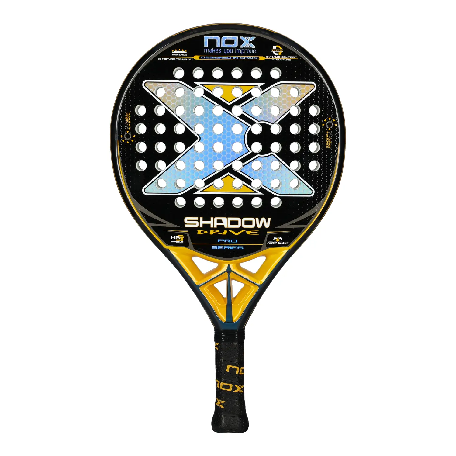 Raquete de padel NOX Shadow Drive Fiber
