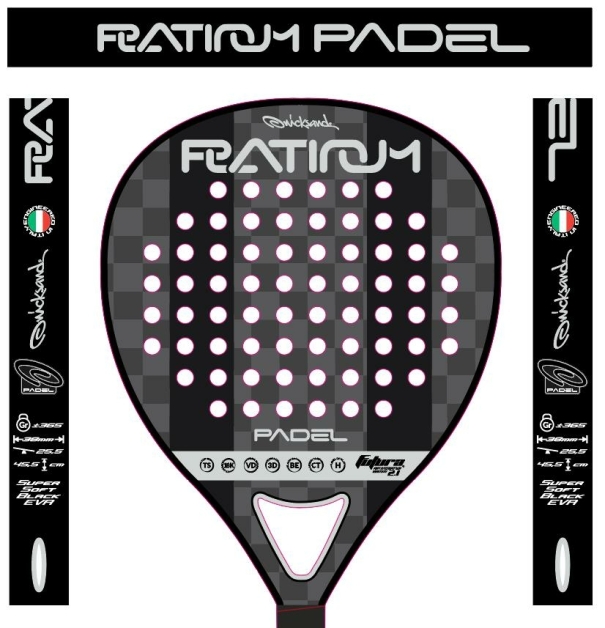 Raquete de padel Quicksand Platinum 18K
