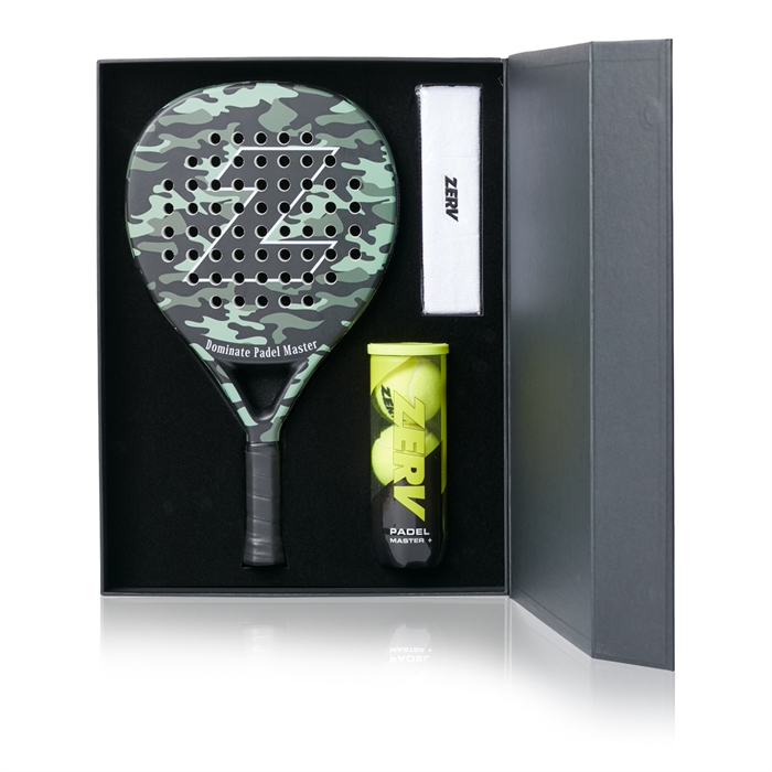 Raquete de padel Zerv Dominate Master Camo LTD Box