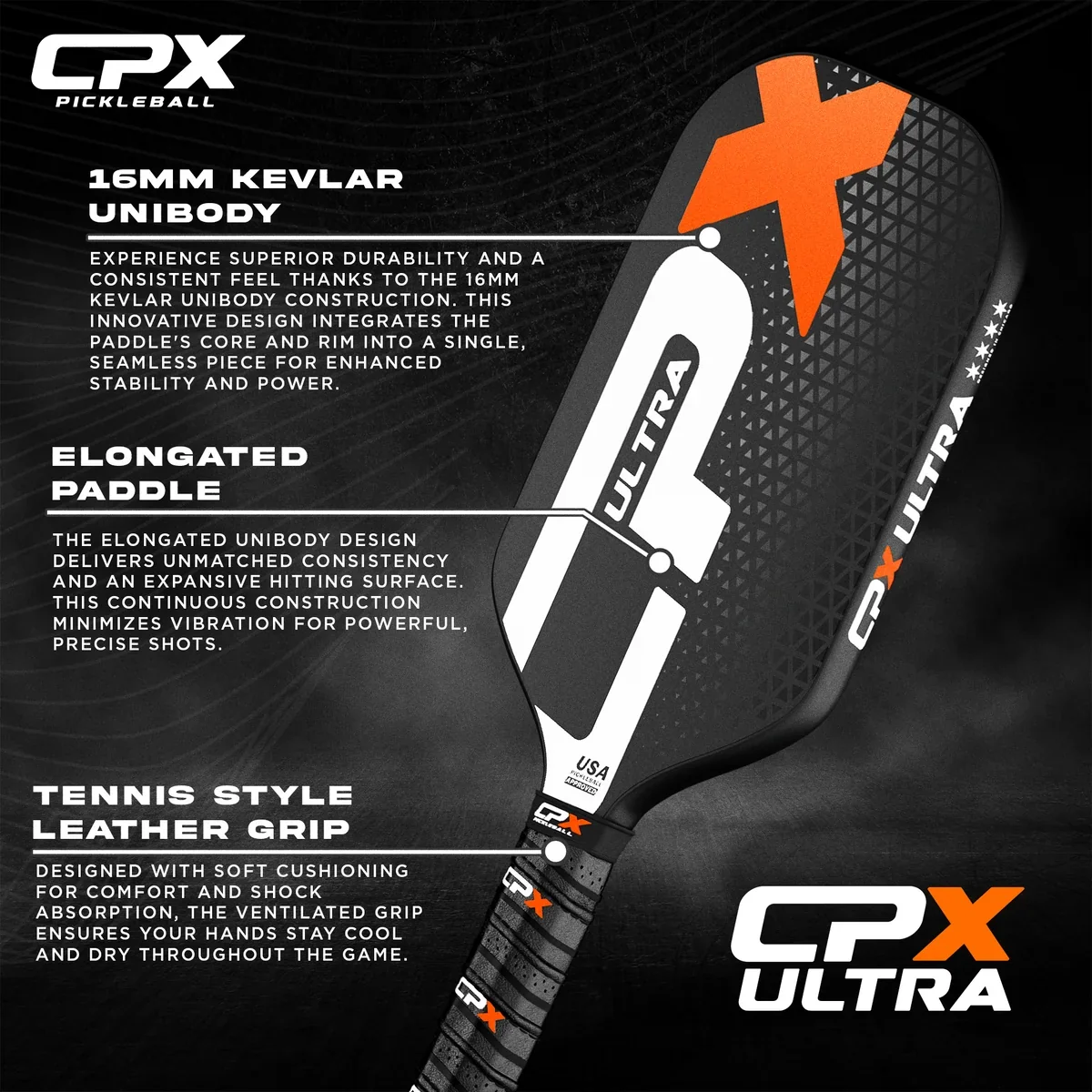 CPX Ultra pickleball paddle, photo 2