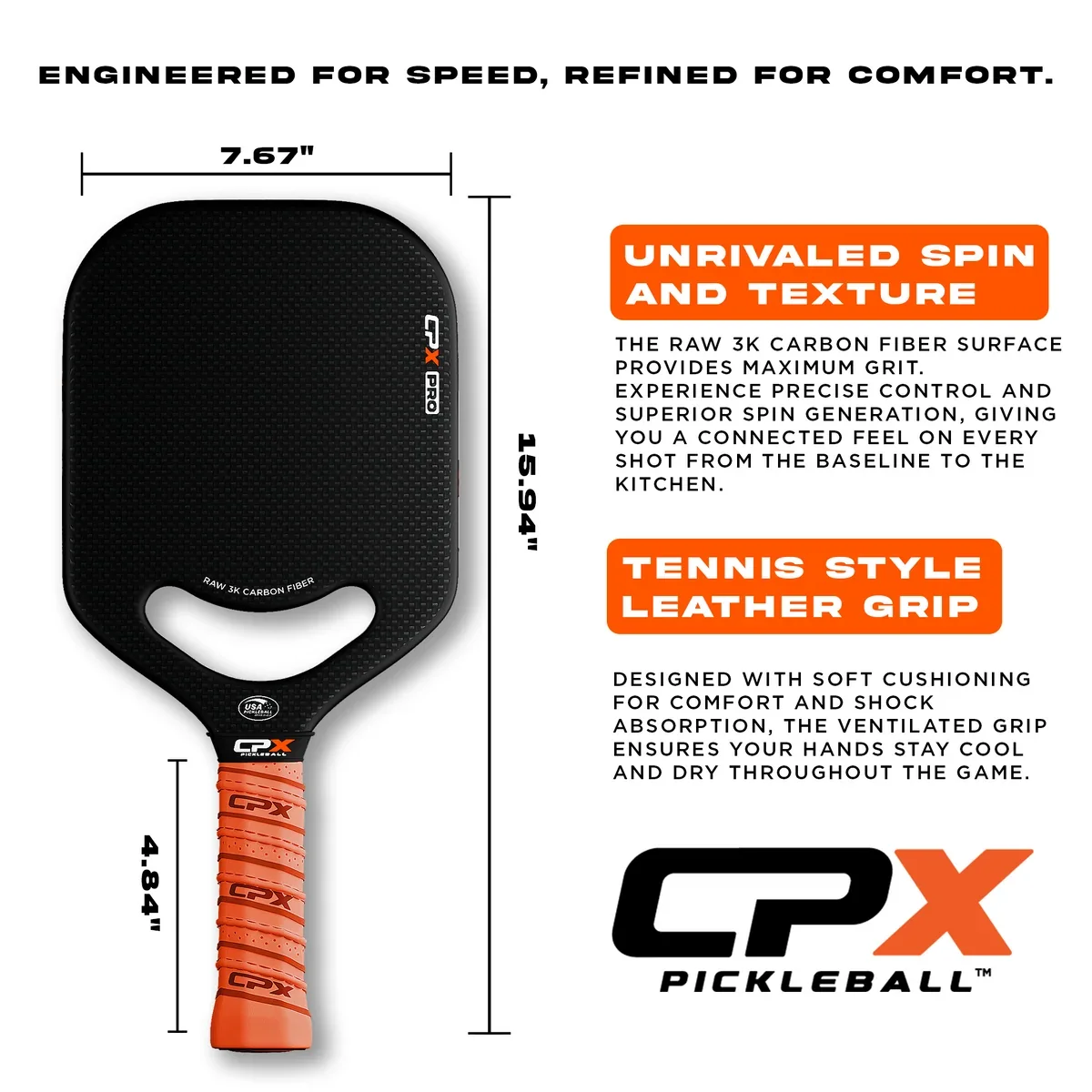 CPX Pro pickleball paddle, photo 2