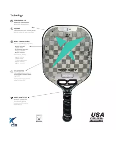 Raquete de pickleball Drop Shot Canyon Control PK 1.0