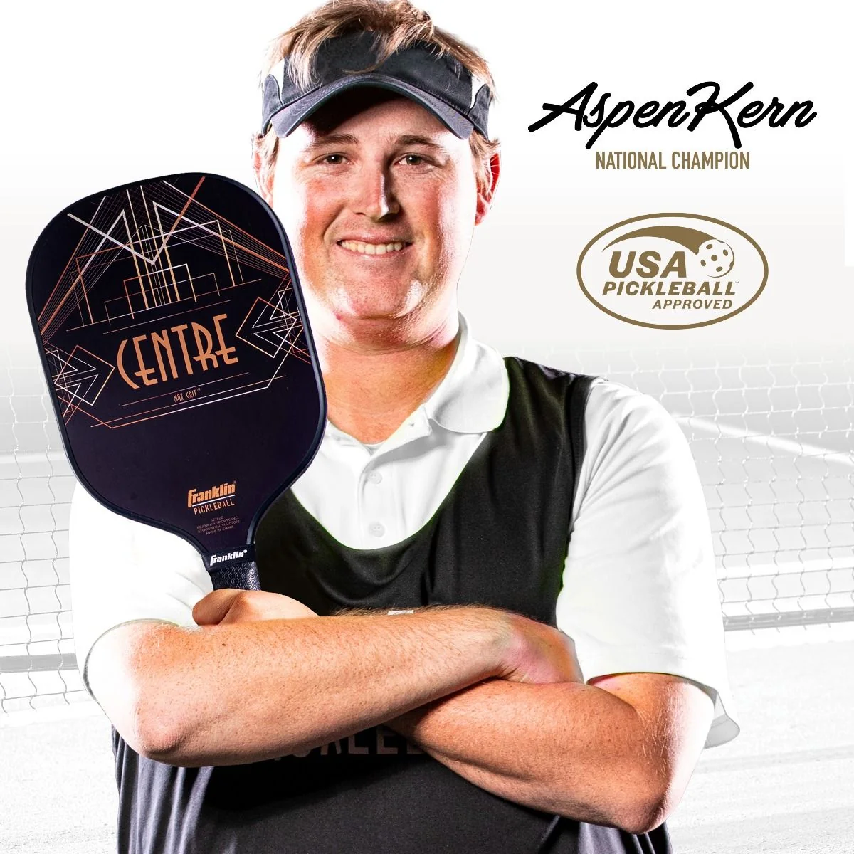 Raquete de pickleball Franklin Aspen Kern Centre Carbon Fibre, foto 2