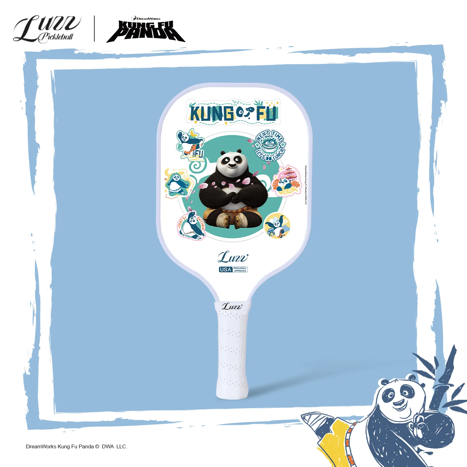 Raquete de pickleball Luzz Kung Fu Panda Dragon Zen Original