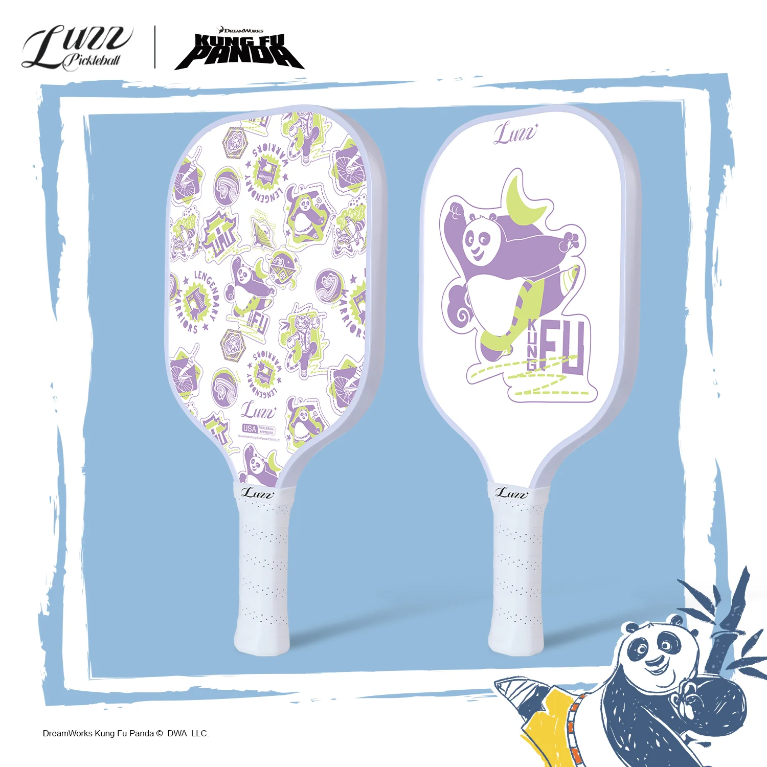 Raquete de pickleball Luzz Kung Fu Panda Furious Frenzy Original, foto 2