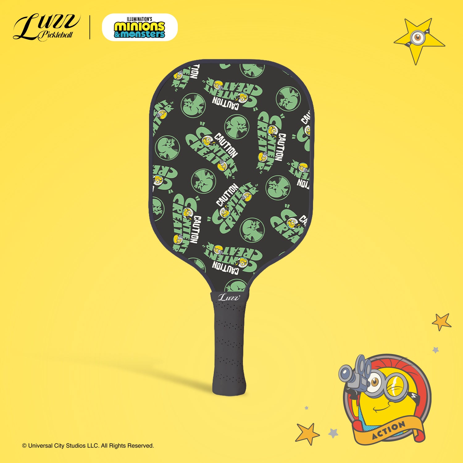Raquete de pickleball Luzz Minions Caution Original, foto 2
