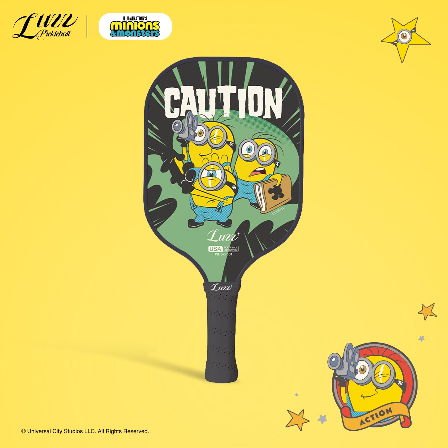 Raquete de pickleball Luzz Minions Caution Original