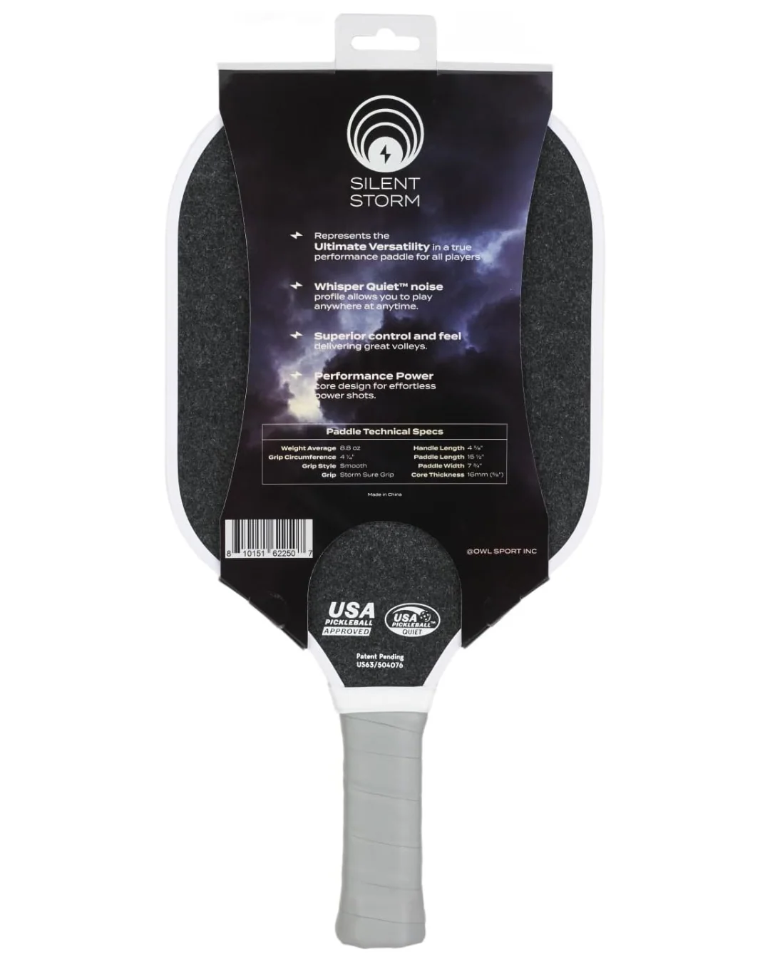 Raquete de pickleball Owl Silent Storm