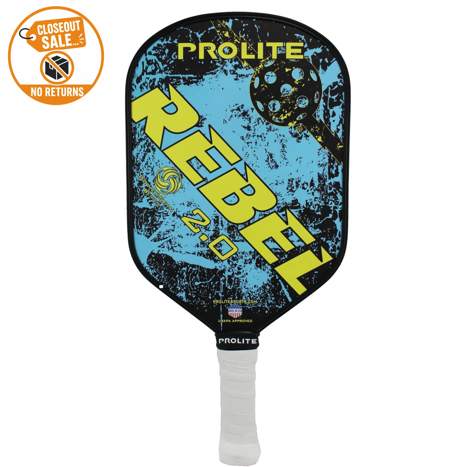 Raquete de pickleball ProLite Rebel Powerspin 2.0