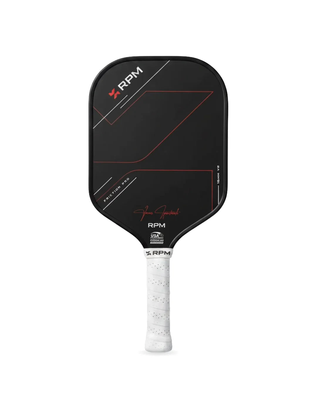 Raquete de pickleball RPM Friction Pro 16mm Hybrid Flat Top V2