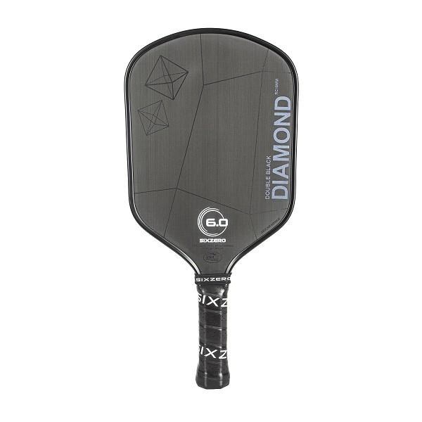 Raquete de pickleball Six Zero Double Black Diamond 16mm