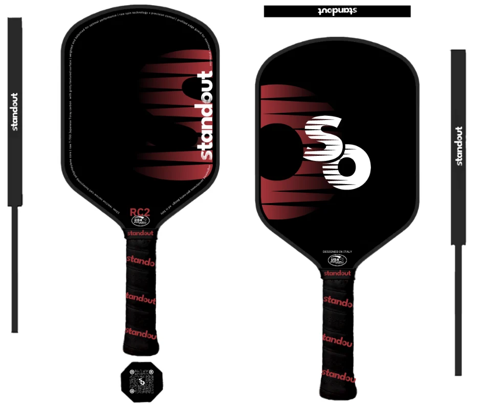 Raquete de pickleball Standout RC2 Raw Carbon, foto 2