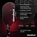 Raquete de pickleball Standout KC1 Kevlar Carbon Graphene